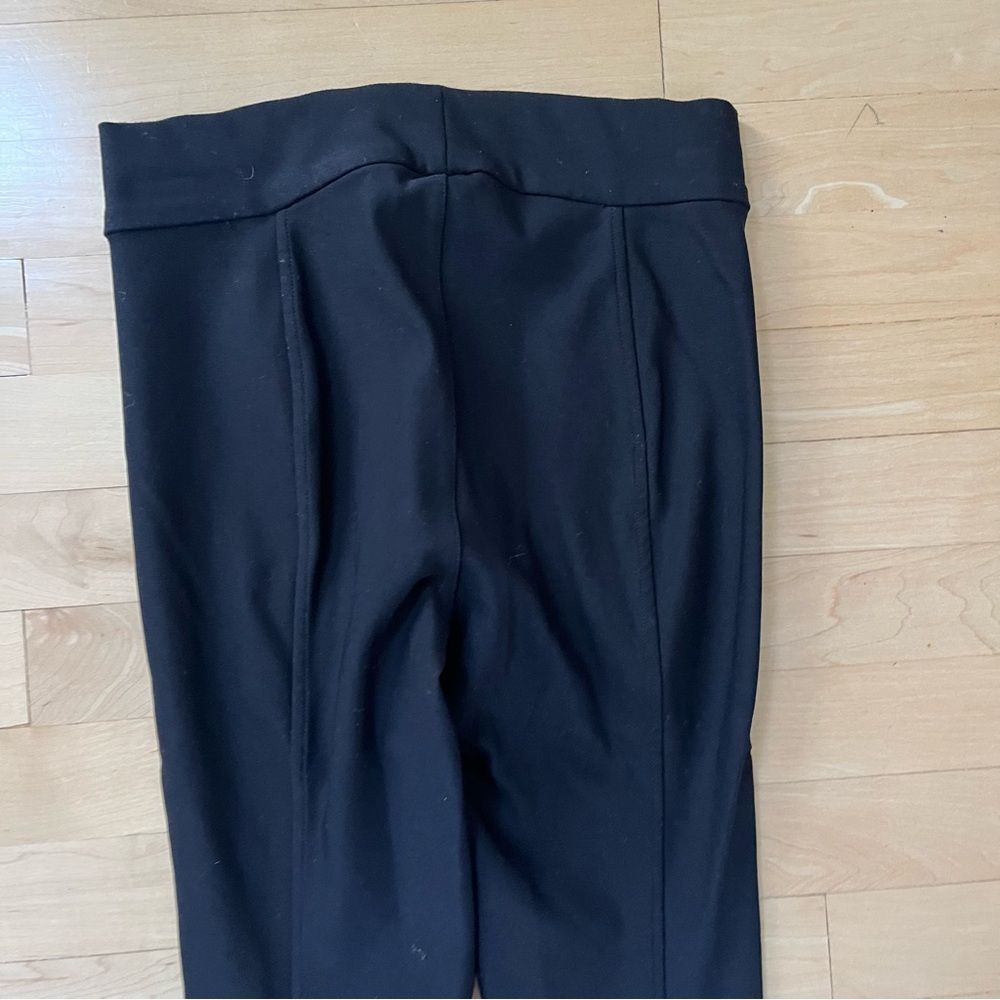 The Row Slim Skinny Ponte Flat Front Black Pants XS - Picture 6 of 11